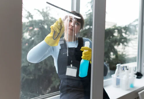 Nettoyage de vitres intérieures et extérieures à Rougon